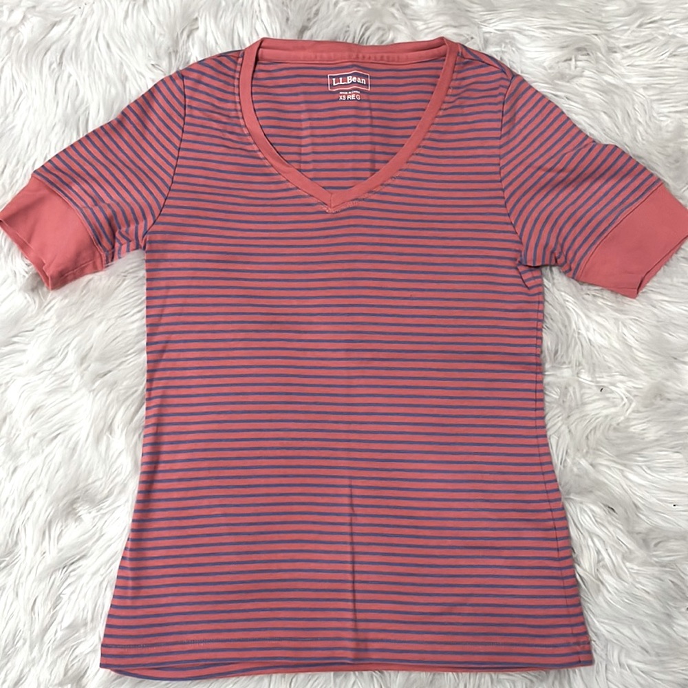 L.L. Bean XS Elbow Length Tee